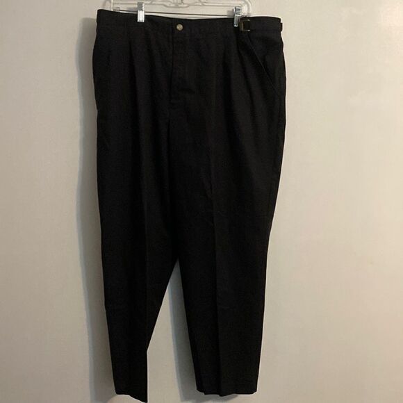 Cabin creek black with gold tone adjustable waist band trousers, size 20WT - Picture 1 of 4